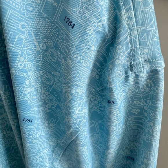 Men's 1764 Blue Polo Shirt - Picture 5 of 7